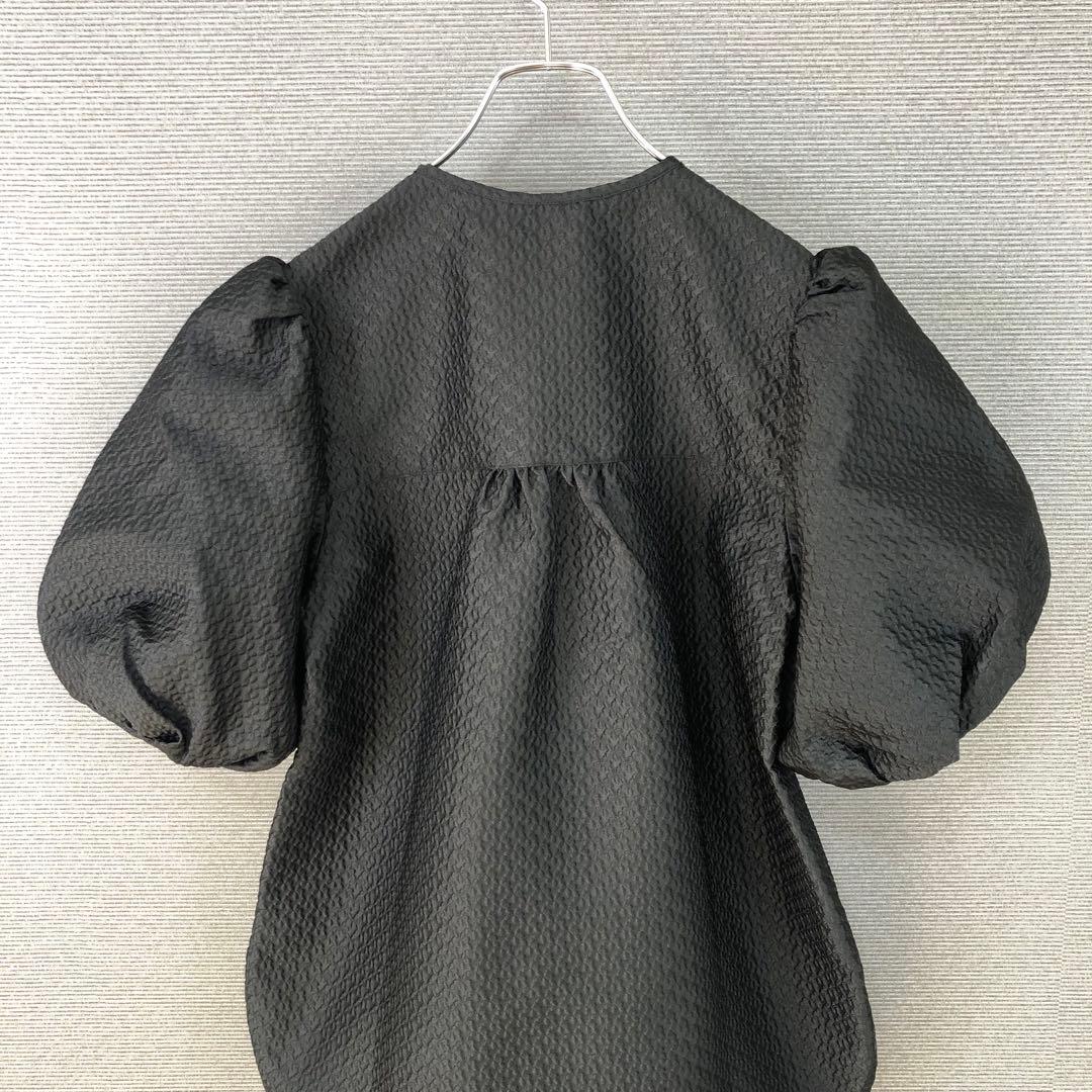 未使用品 AMICA kids 伊勢丹別注 ジャガードブラウス F ブラック