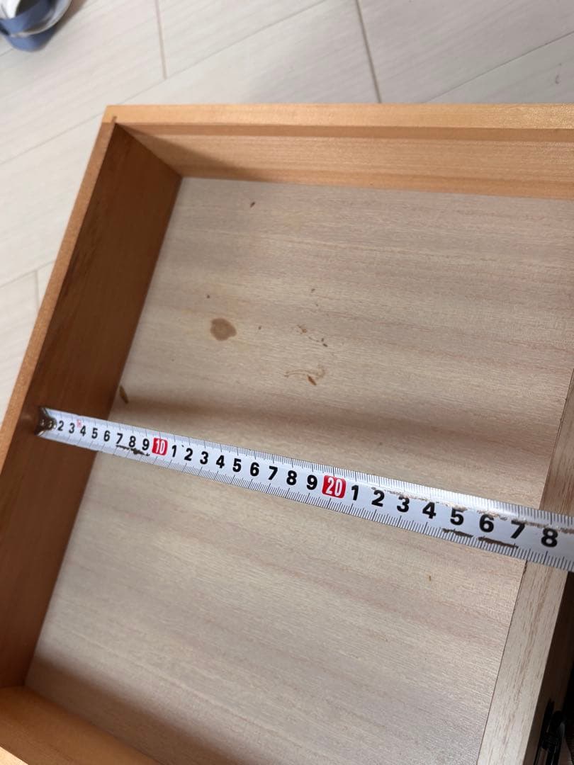 SALE❣️未使用ビンテージ！時代物！木製引き出し式箪笥 隠し引き出し 鍵付き