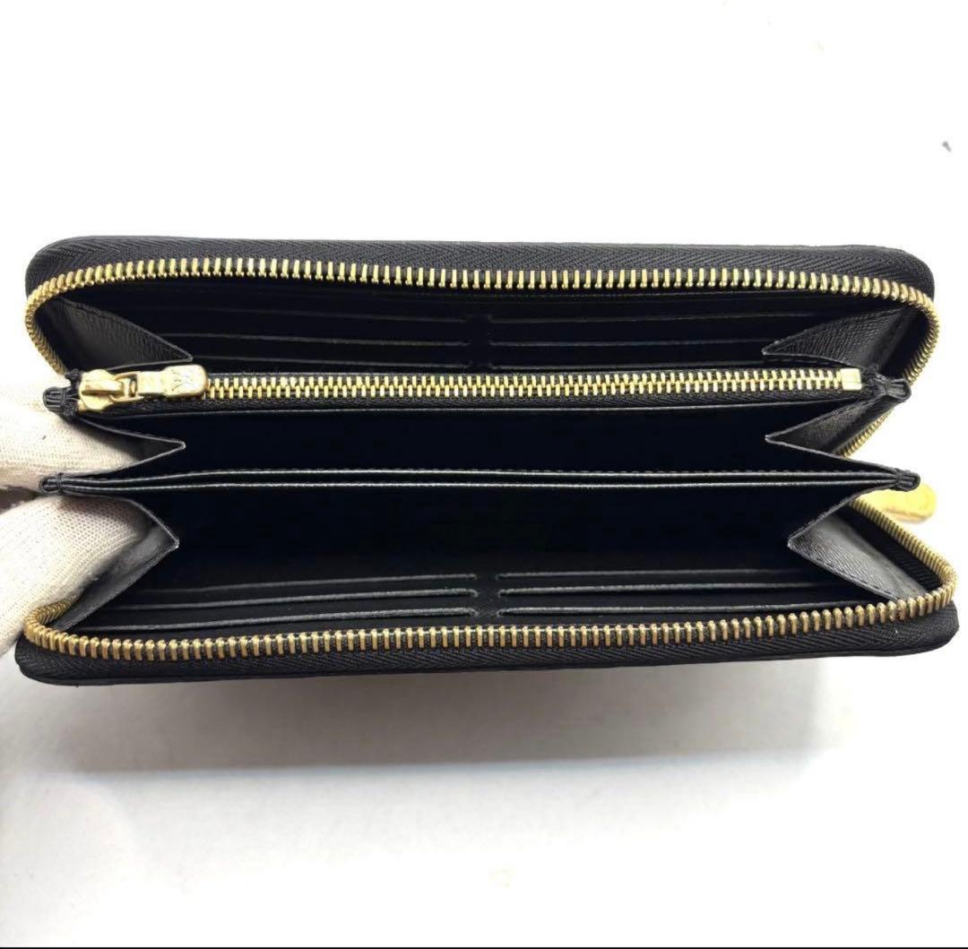 【最新型IC美品】ルイヴィトン　エピ　ジッピーウォレット　ゴールド金具　ブラック