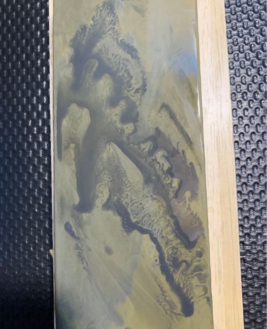 天然砥石　正本山　浅黄　カラス　仕上げ砥石