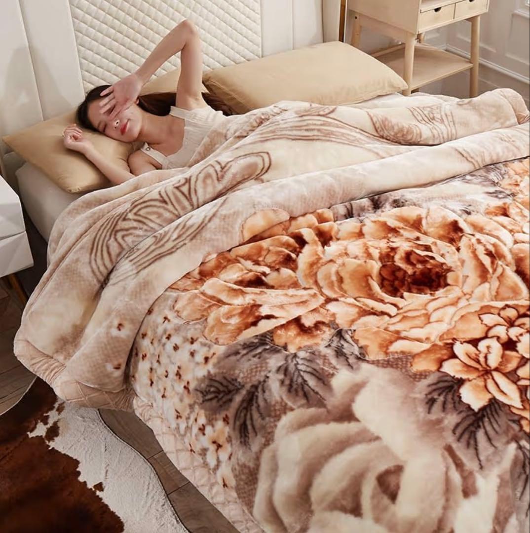 毛布 特大の200x230cm ボリュームMAX 重さ5kg以上　肉厚MAX