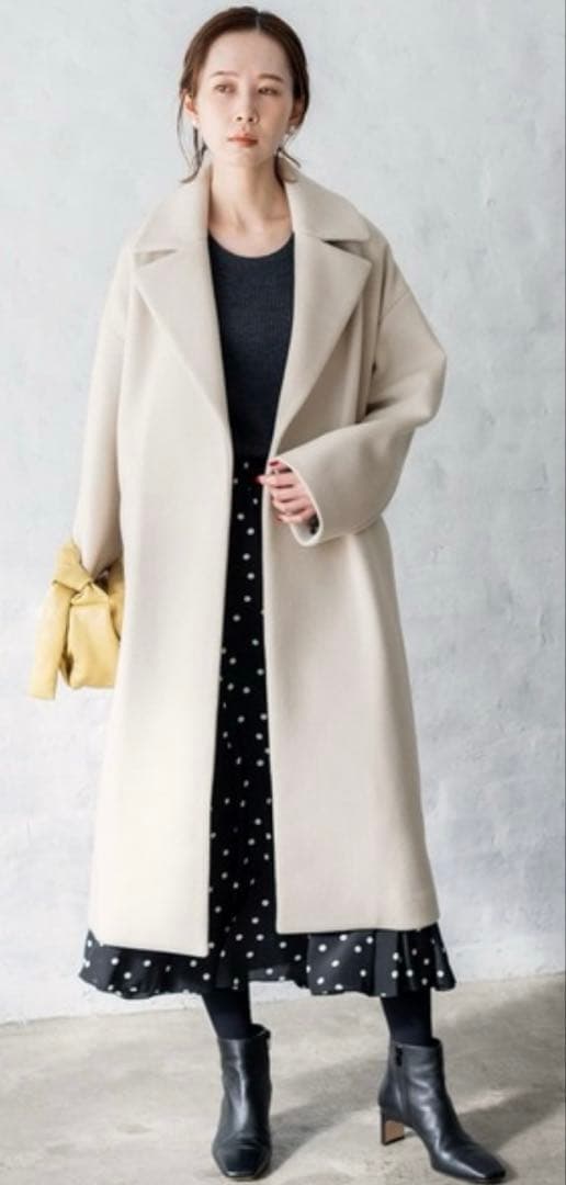 写真更新⭐︎IENA MANTECOオーバーチェスターコート38ナチュラル