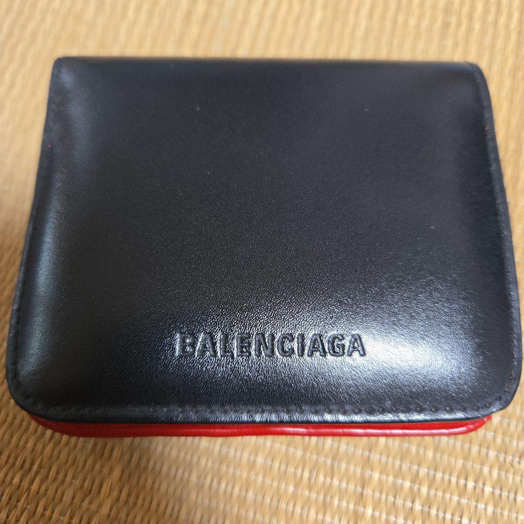 【本日限定】BALENCIAGA 二つ折り財布 ブラック