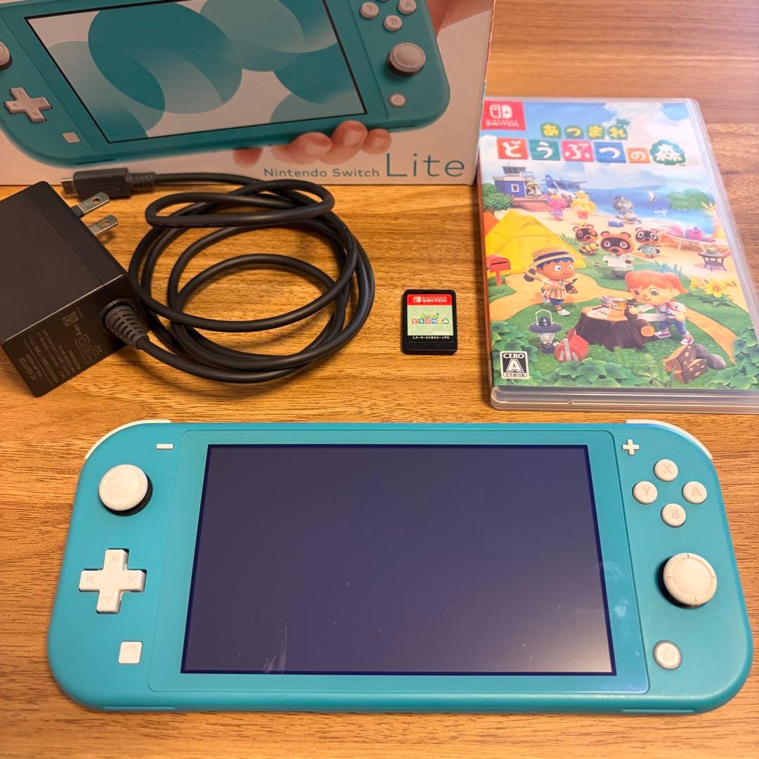 Nintendo Switch Lite ターコイズ 本体とあつ森のソフト
