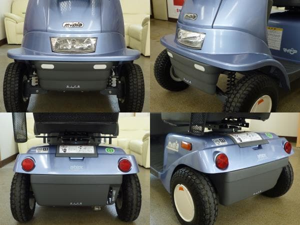 ほぼ全国送込 極上美車マイピアBT40 後ろカゴ杖入付 電動四輪シニアカー愛媛県