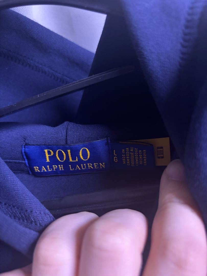 ポロ　ラルフローレン　パーカー　ネイビー　Lサイズ