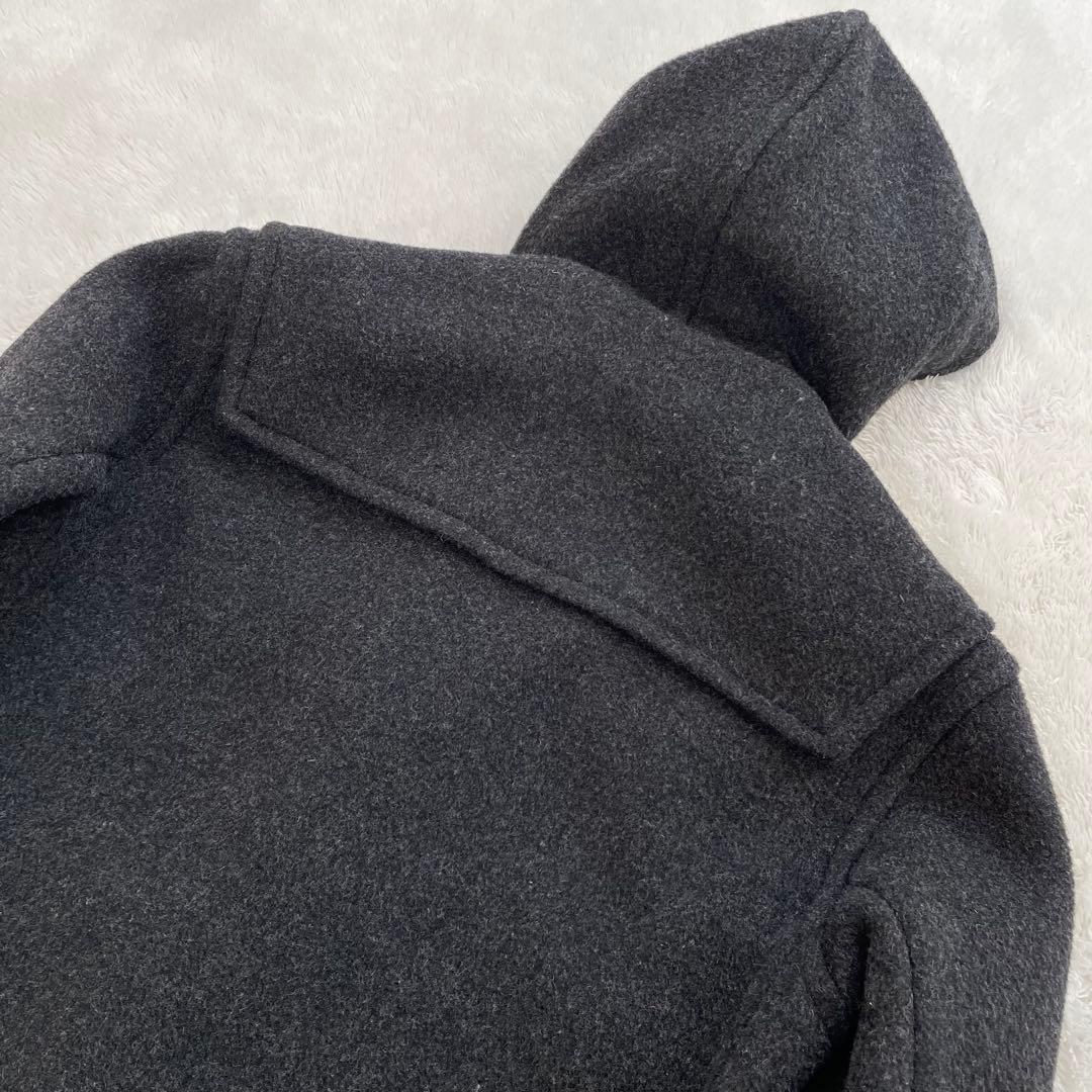 グローバーオール✨ダッフルコート　ロング　ダークグレー　ブラック　フード　M