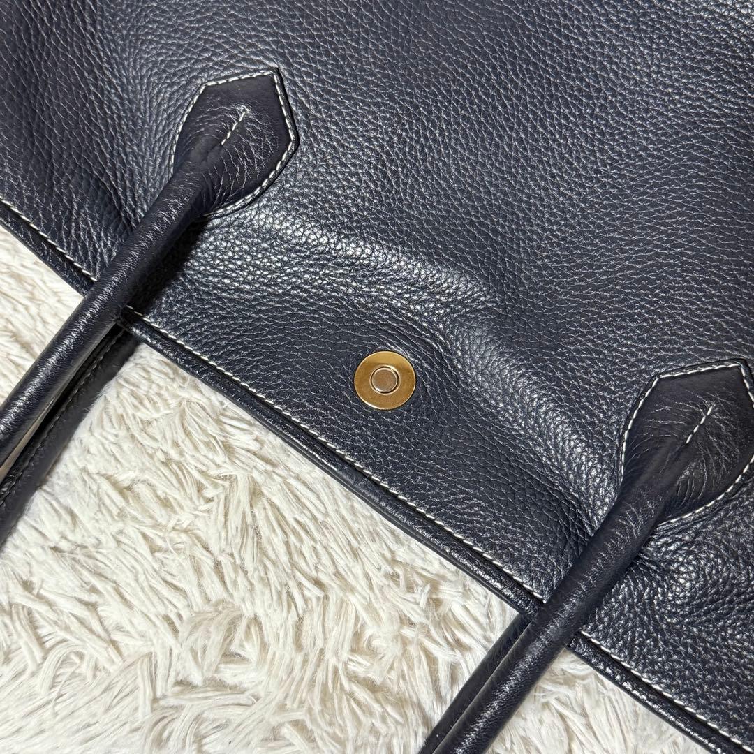 ⭐️美品⭐️　Cisei　シセイ　946　トートバッグ　オールレザー　ネイビー