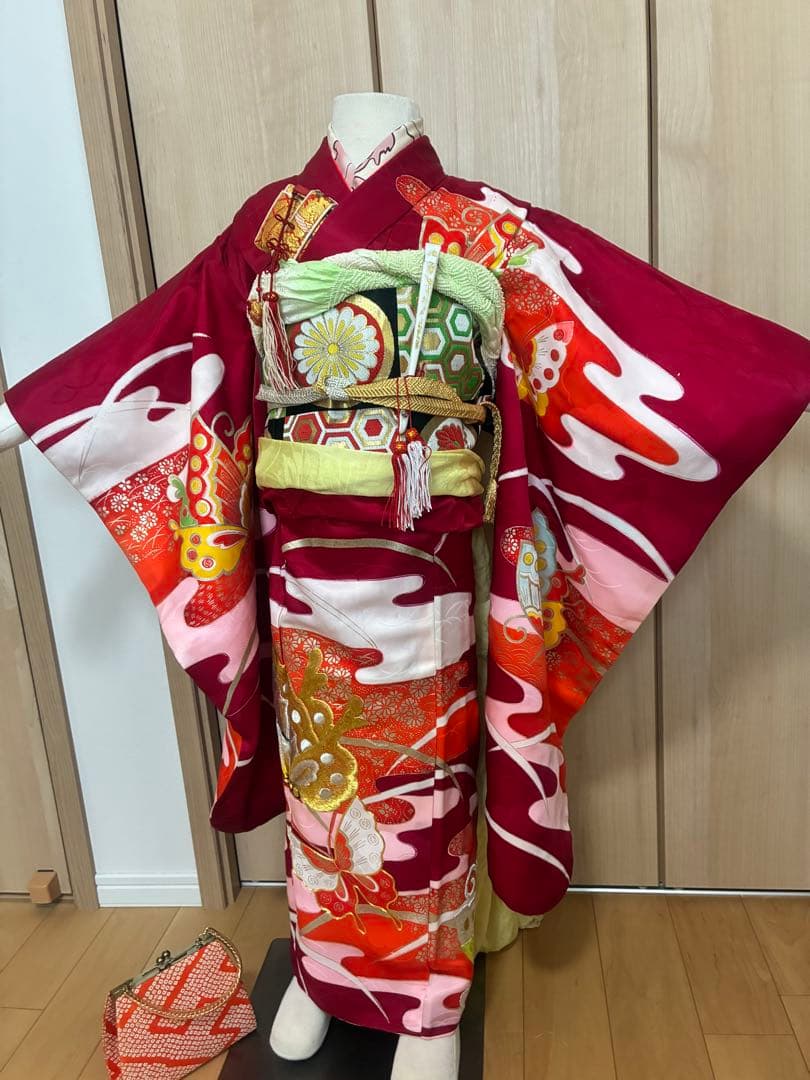 【七五三 7歳】深紅×金の豪華絢爛♡古典柄フルセット＊圧倒的存在感