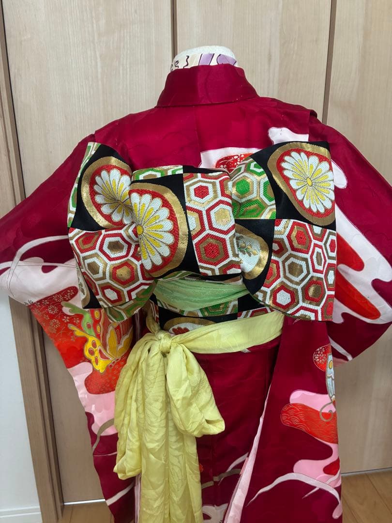 【七五三 7歳】深紅×金の豪華絢爛♡古典柄フルセット＊圧倒的存在感