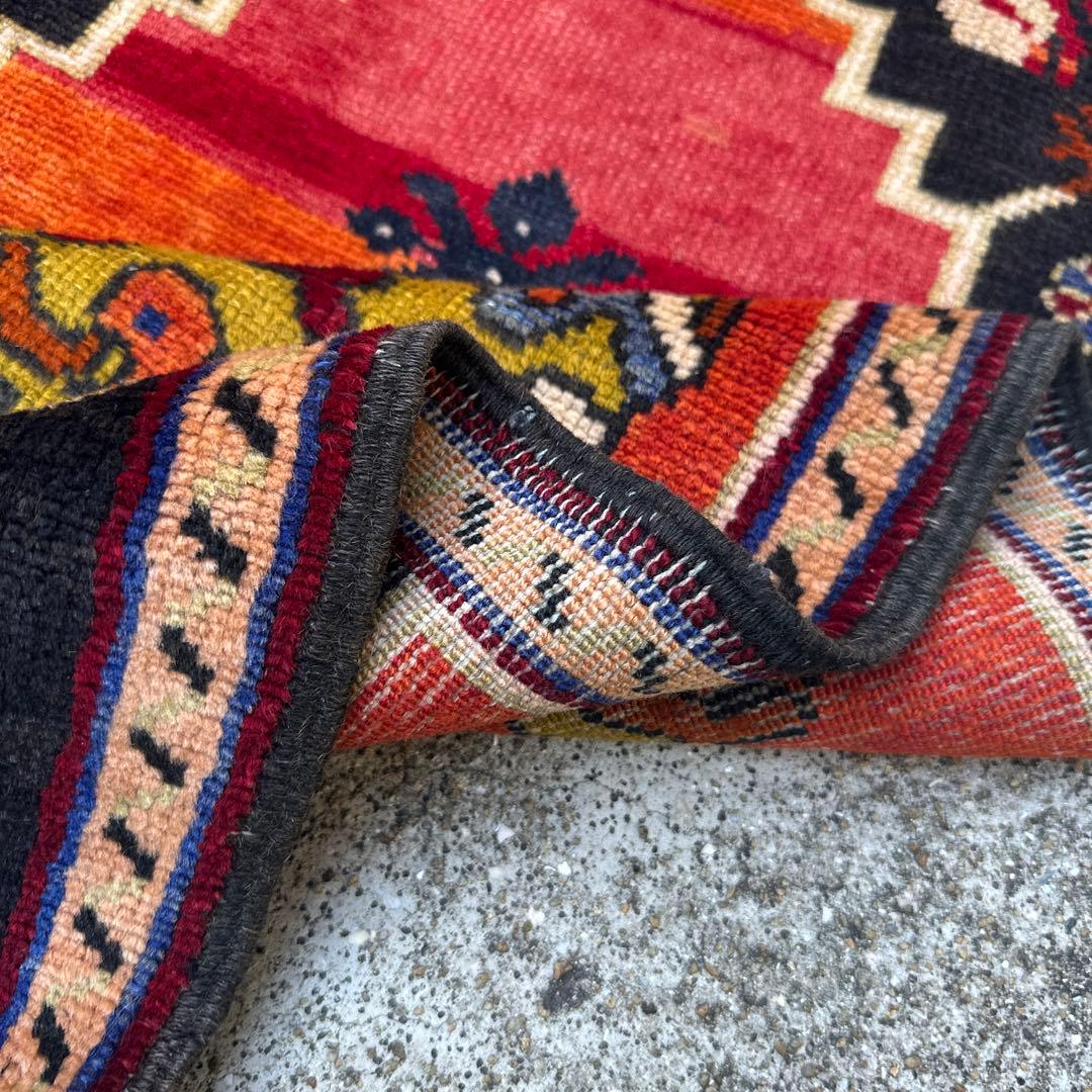 年代トルコラグアンティークラグヴィンテージ ラグ53cmx96cm