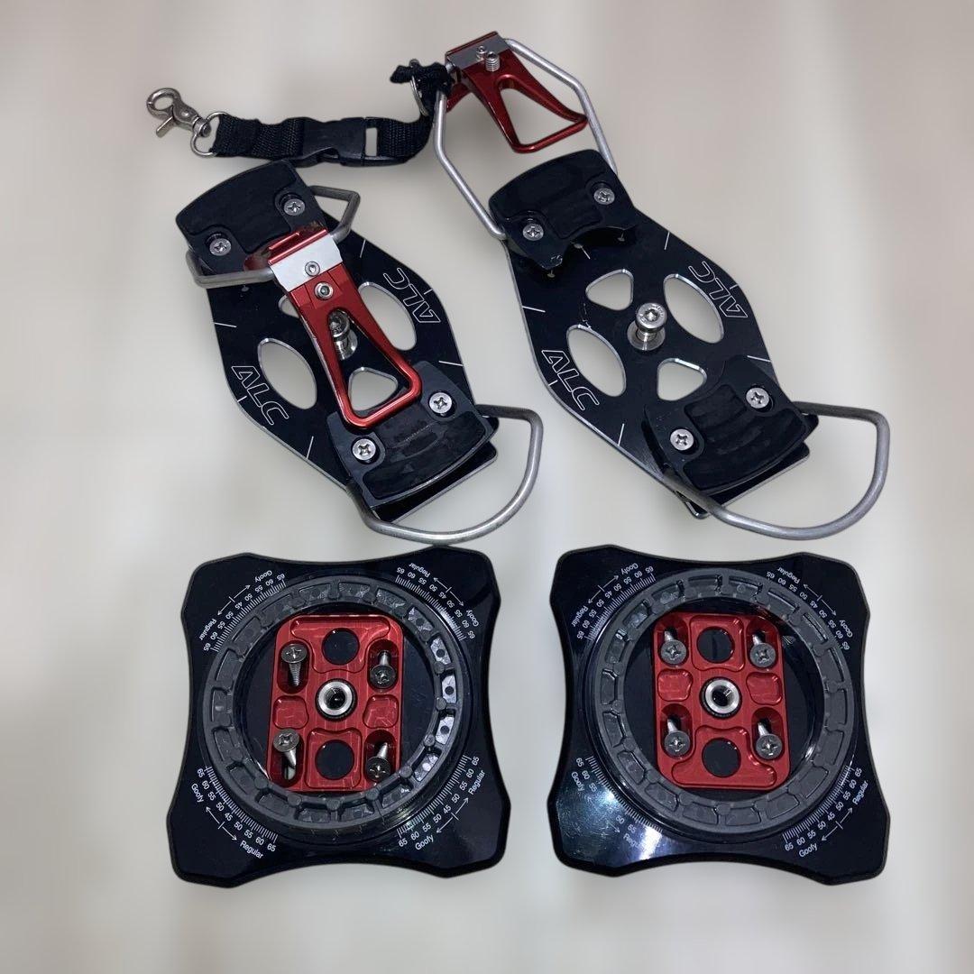 屋台の金魚！ ALC スノーボードビンディング Mサイズ 黒/赤