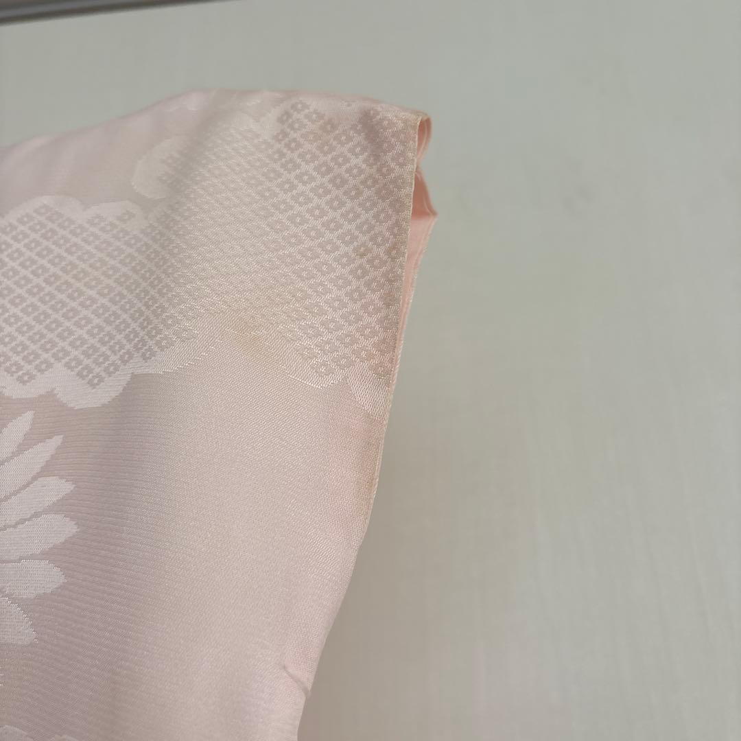 レトロ　総柄　正絹　七五三着物　3歳　女の子　被覆　襦袢付き　3点セット