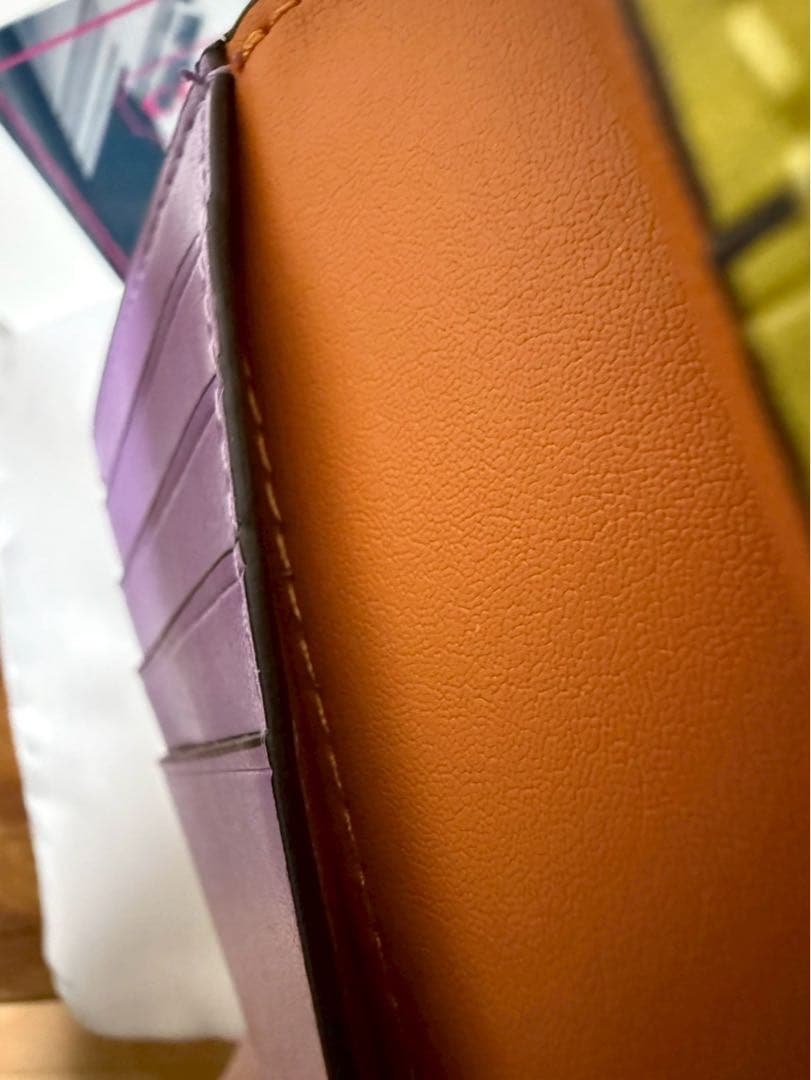 COACH 二つ折り財布 ブラウン/イエロー