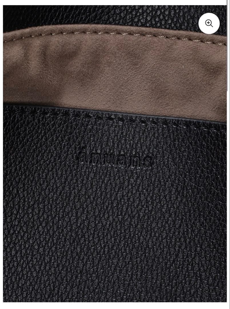 1/25限定価格　新品☆ánuans ブラック ベルトディテールバッグ　トート