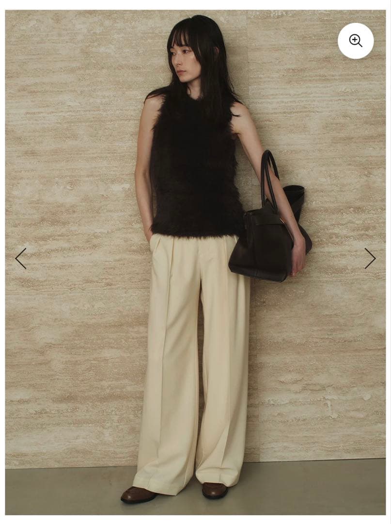 1/25限定価格　新品☆ánuans ブラック ベルトディテールバッグ　トート