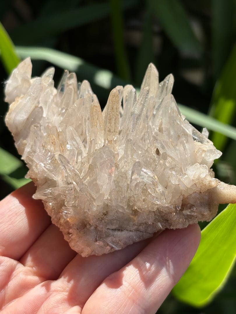 インド　ヒマチャルプラデーシュ産　 ヒマラヤ水晶クラスター　レアな形状