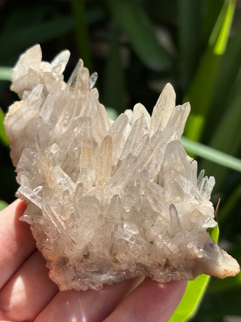 インド　ヒマチャルプラデーシュ産　 ヒマラヤ水晶クラスター　レアな形状