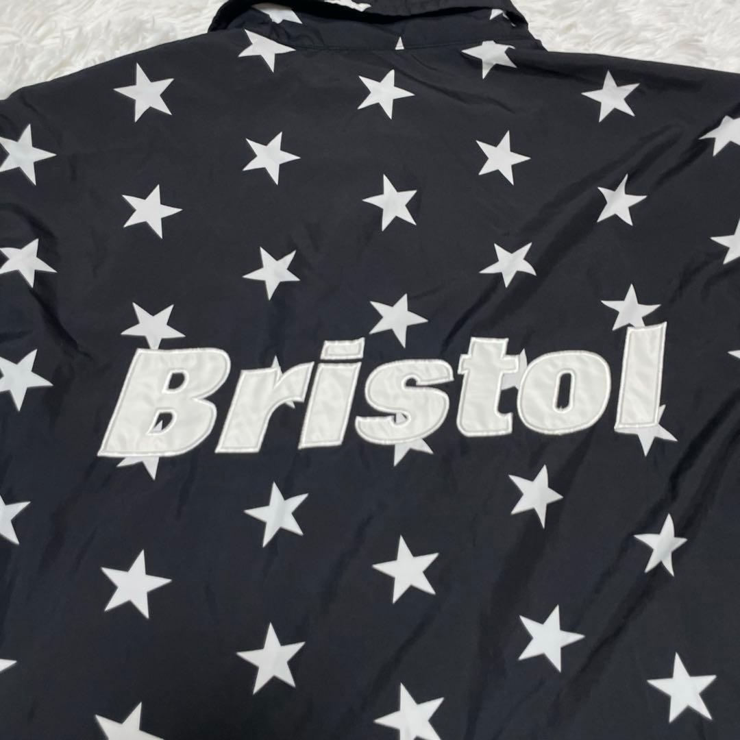 F.C.R.B.　コーチ ジャケット　スター柄　M　ブラック　アウター