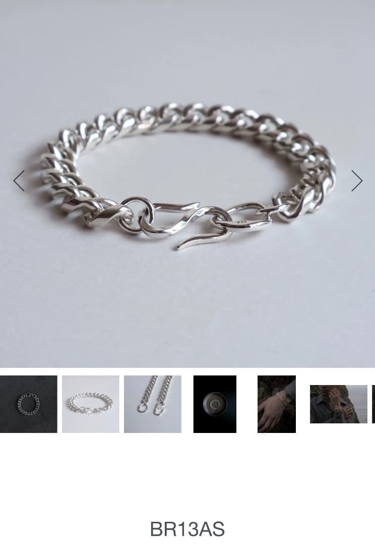 vihod BR13AS シルバーチェーンブレスレット