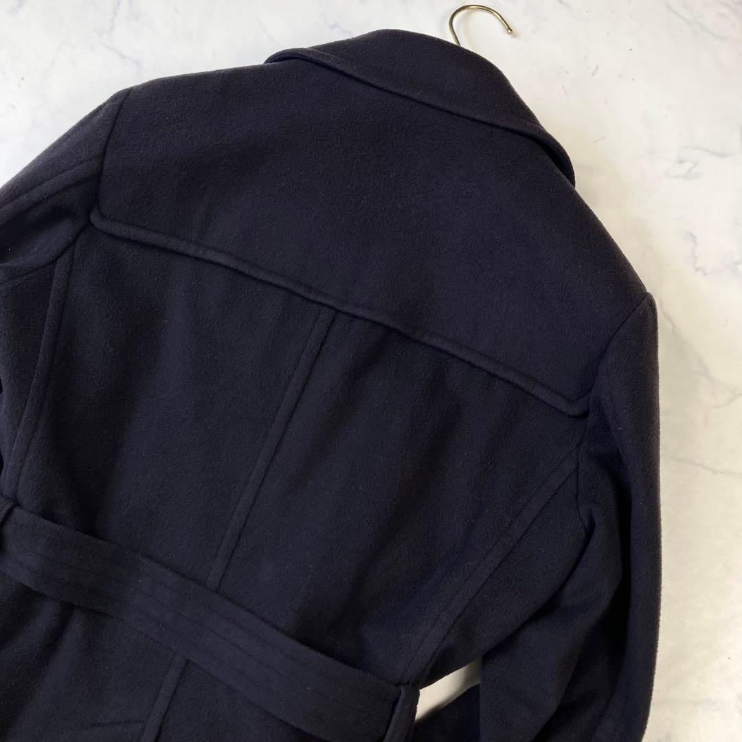 TAGLIATORE スーパーファインバージンウール チェスターコートネイビー