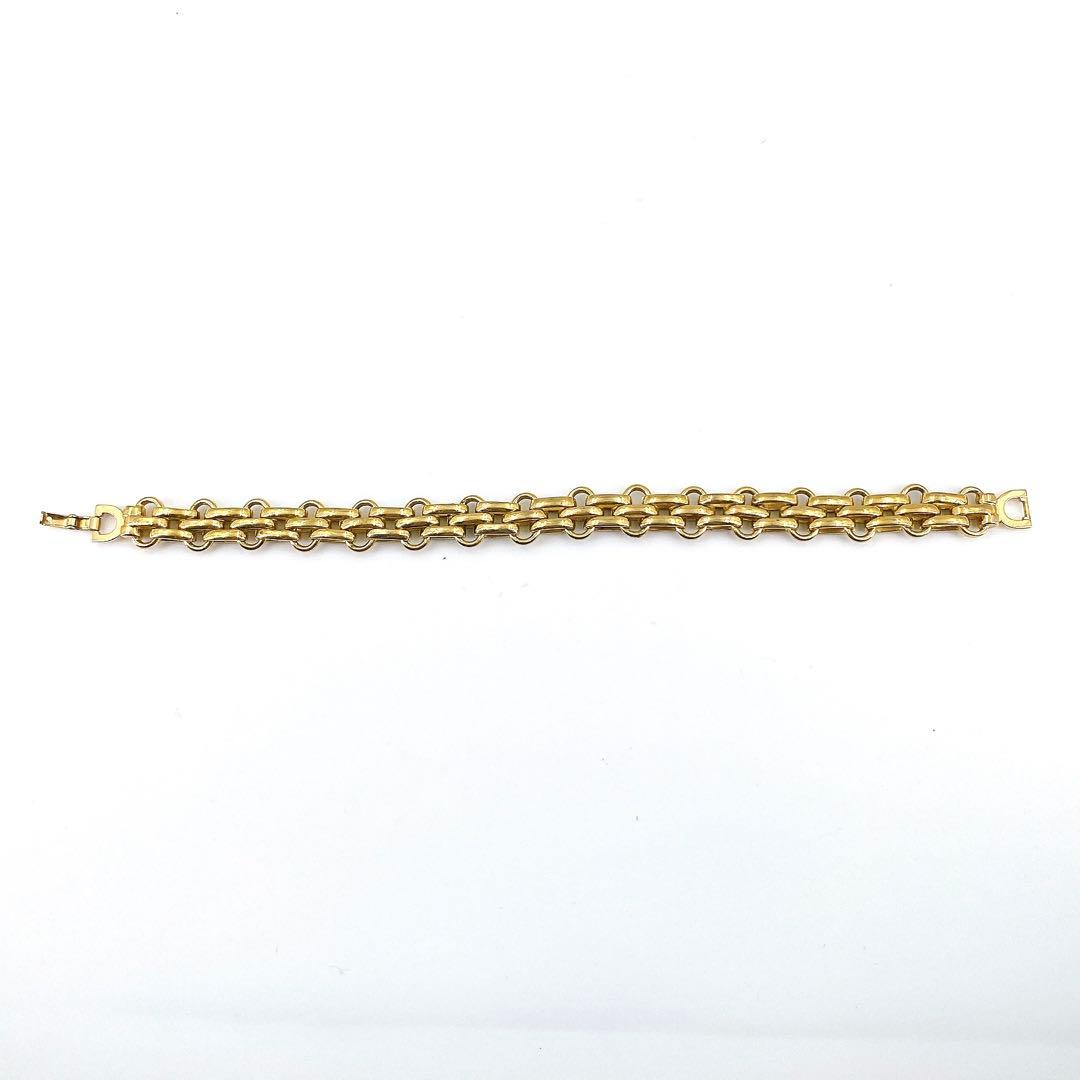 【美品】クリスチャン ディオール Dior チェーン ブレスレット ゴールド