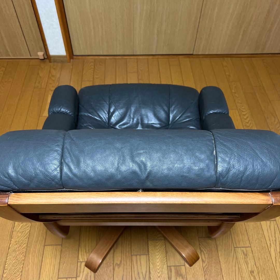 冨士ファニチア FUJI FURNITUREリクライニングチェア 本革