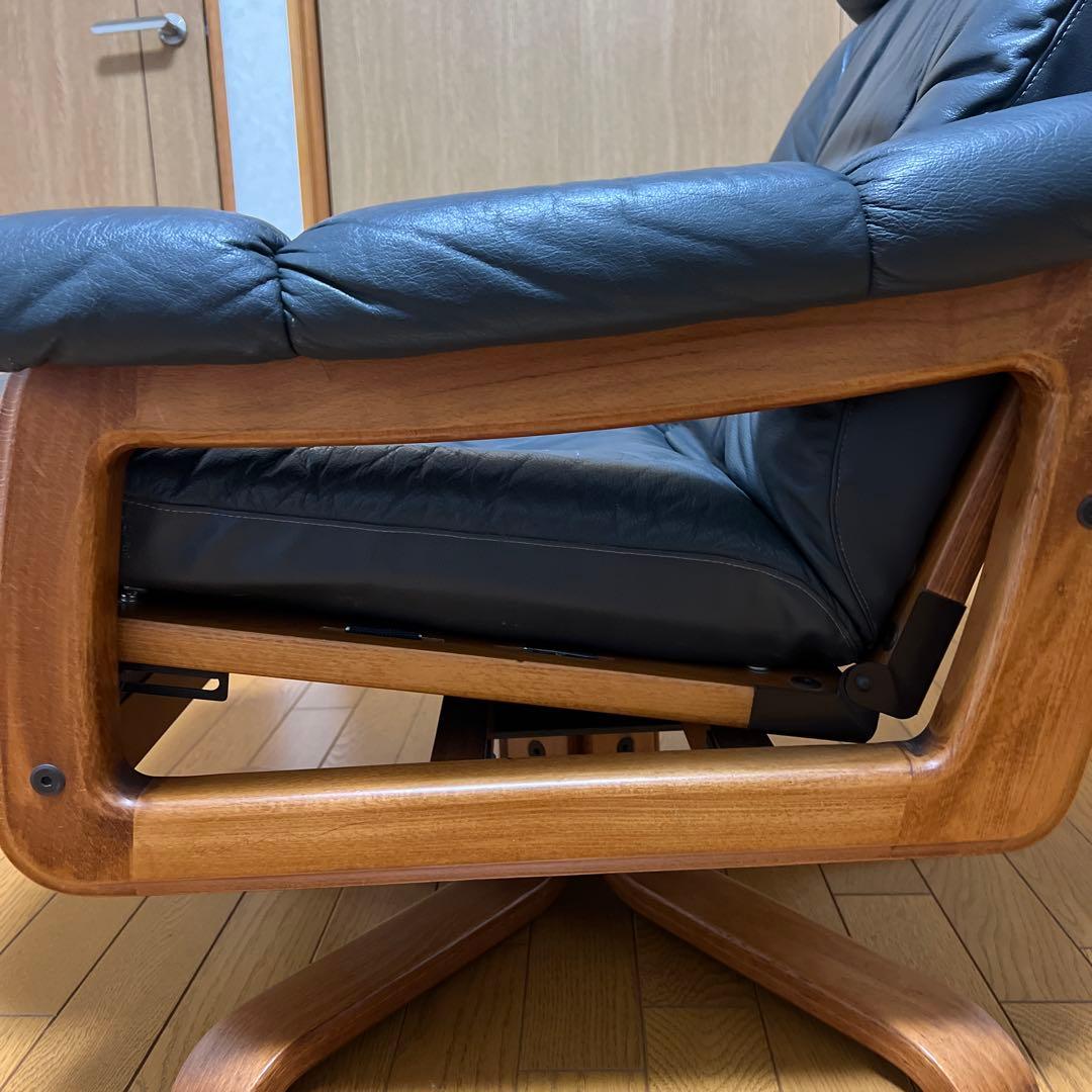 冨士ファニチア FUJI FURNITUREリクライニングチェア 本革