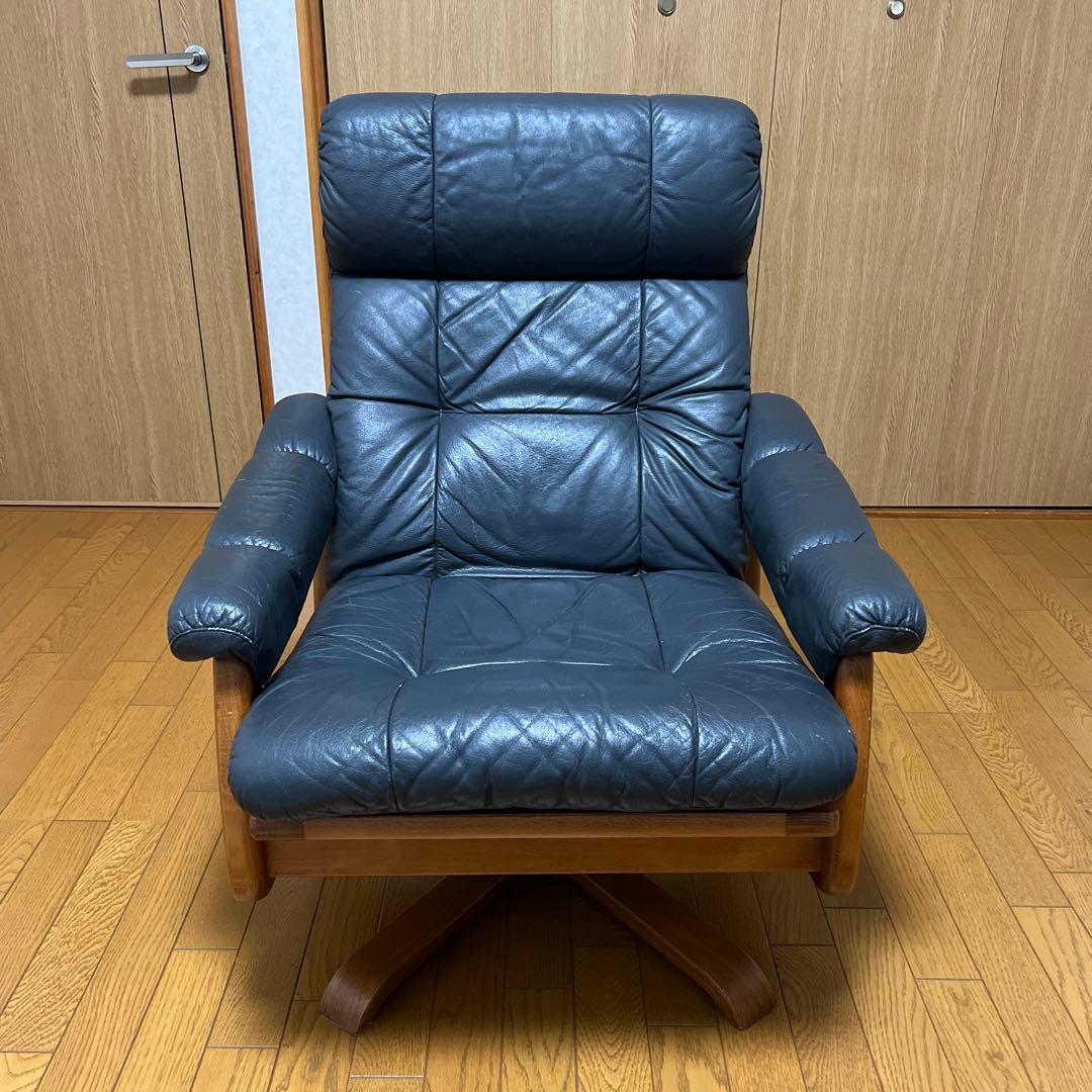 冨士ファニチア FUJI FURNITUREリクライニングチェア 本革