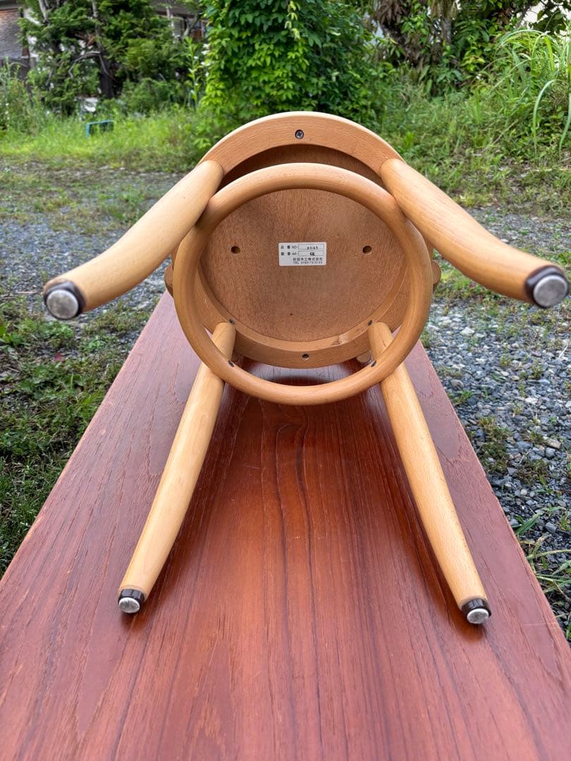 秋田木工　曲木スツール　玄関チェア　ドレッサーチェアなどに‼️