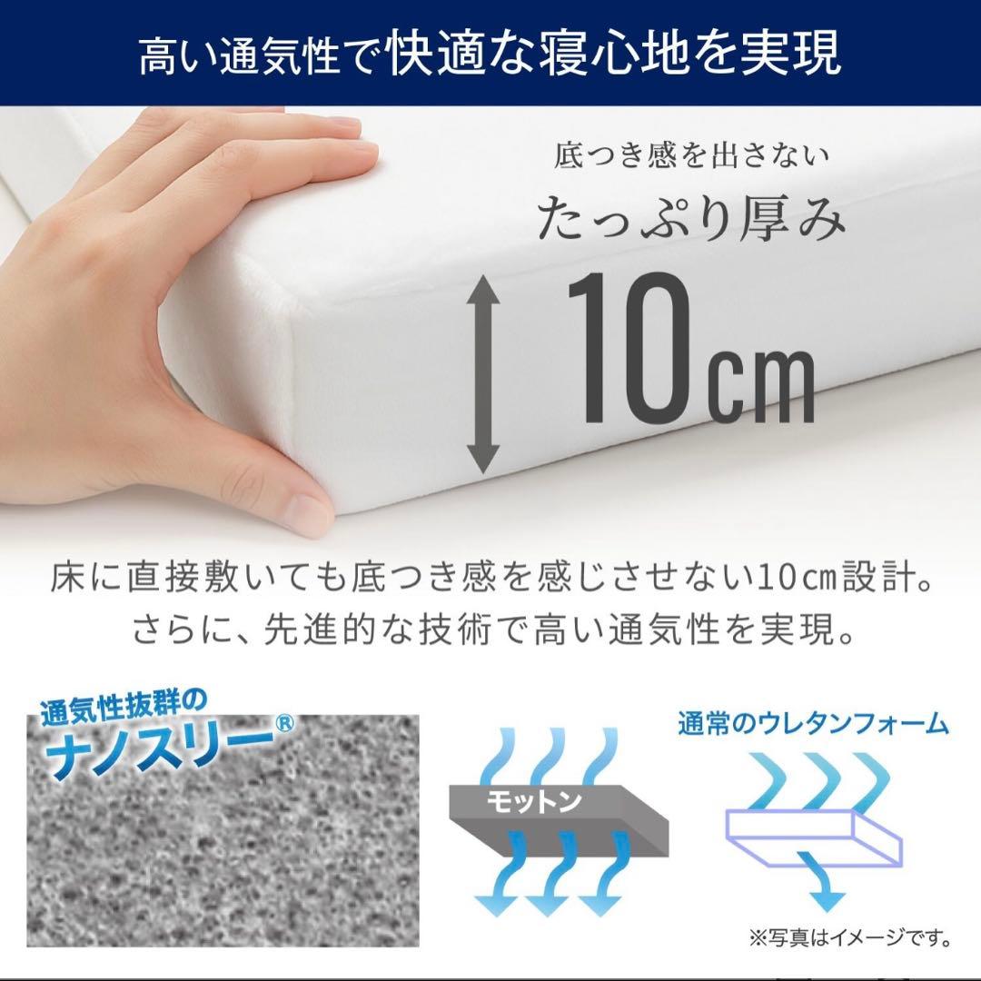 【えこミン】モットンマットレス 140N 日本製