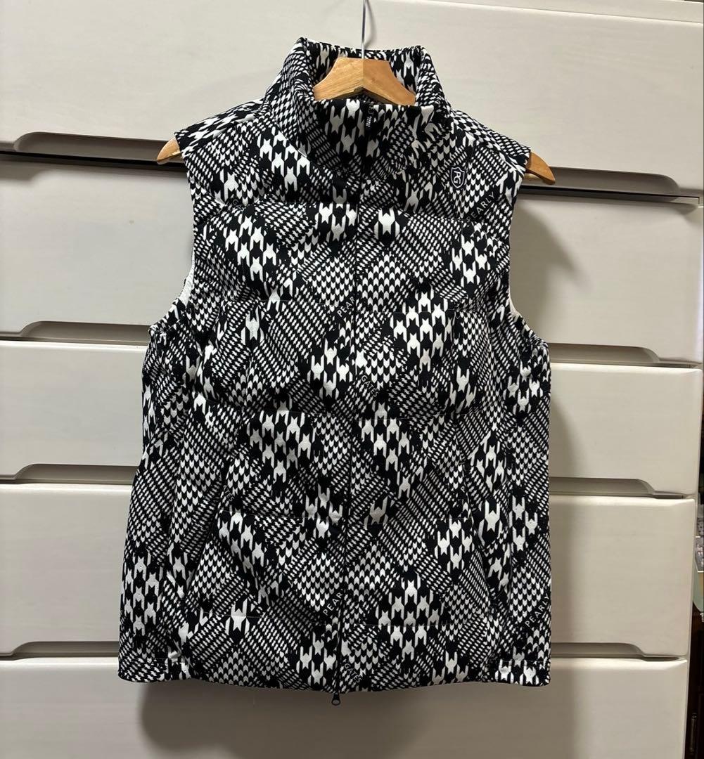 パーリーゲイツTEXBRID20GダンボールJQ千鳥柄ベストサイズ4