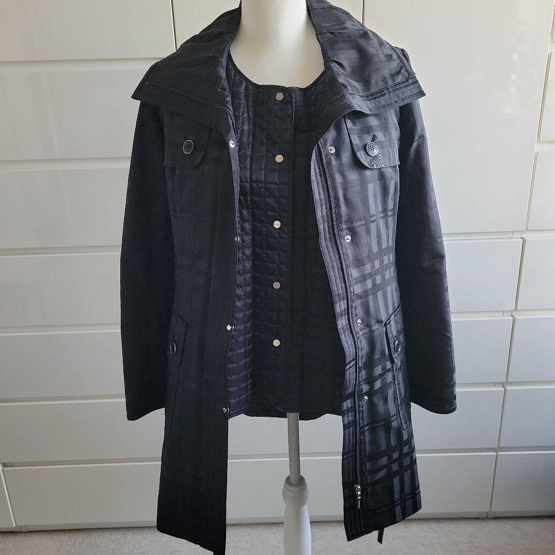 courrèges クレージュ ブラック トレンチコート サイズ38