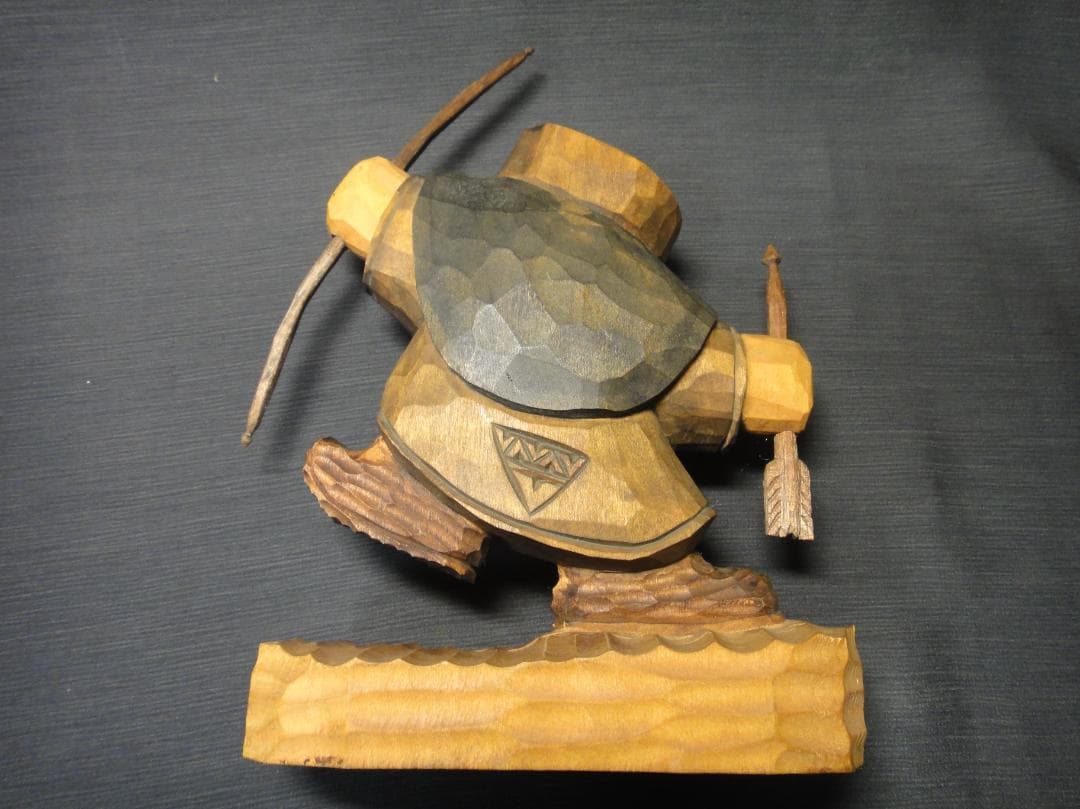 わ*ん様 川上 哲 （さとる）作　アイヌ コロポックル 木彫り 彫刻　藤戸竹喜