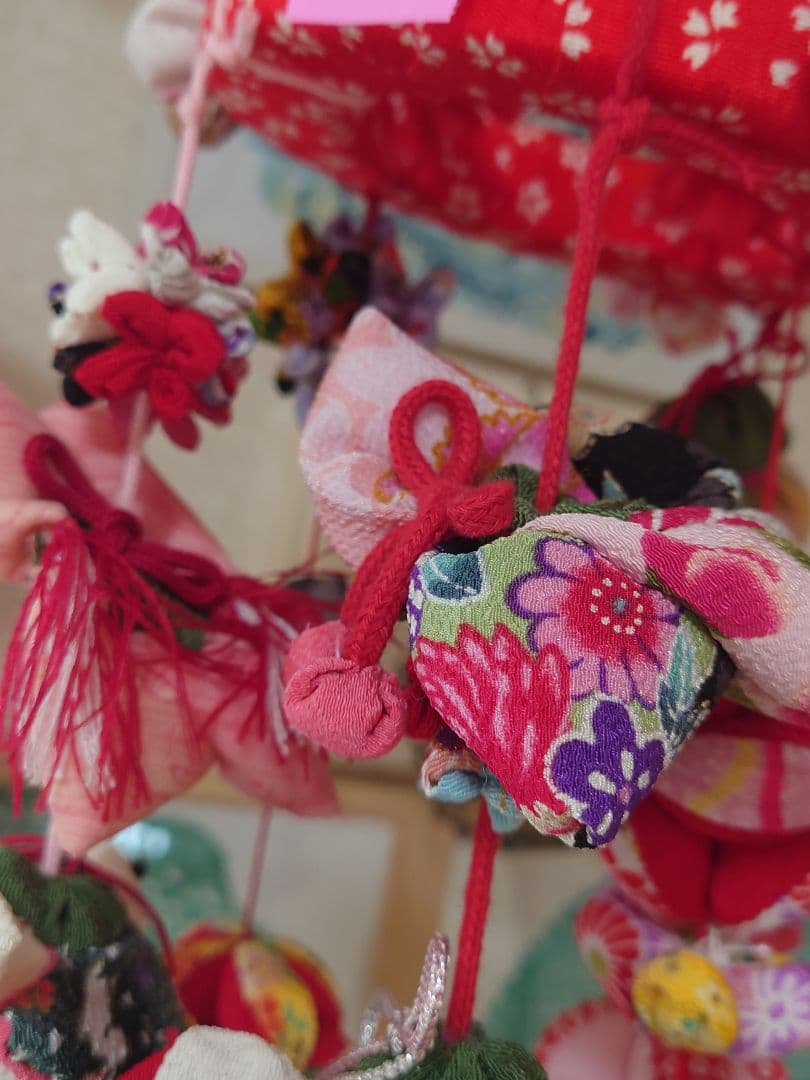 極美品　ハンドメイドひでばあちゃん作の縁起物のつるし雛　No.2