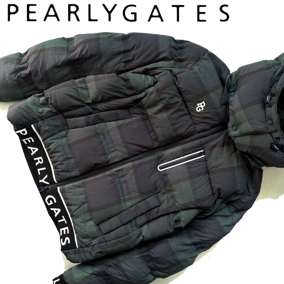 PEARLY GATES パーリーゲイツ　チェック柄　ダウンジャケット　中綿　1