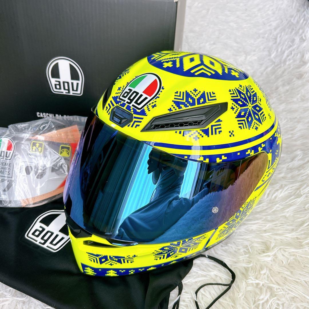 美品　AGV ヘルメット K1 Sサイズ55～56cm イエロー