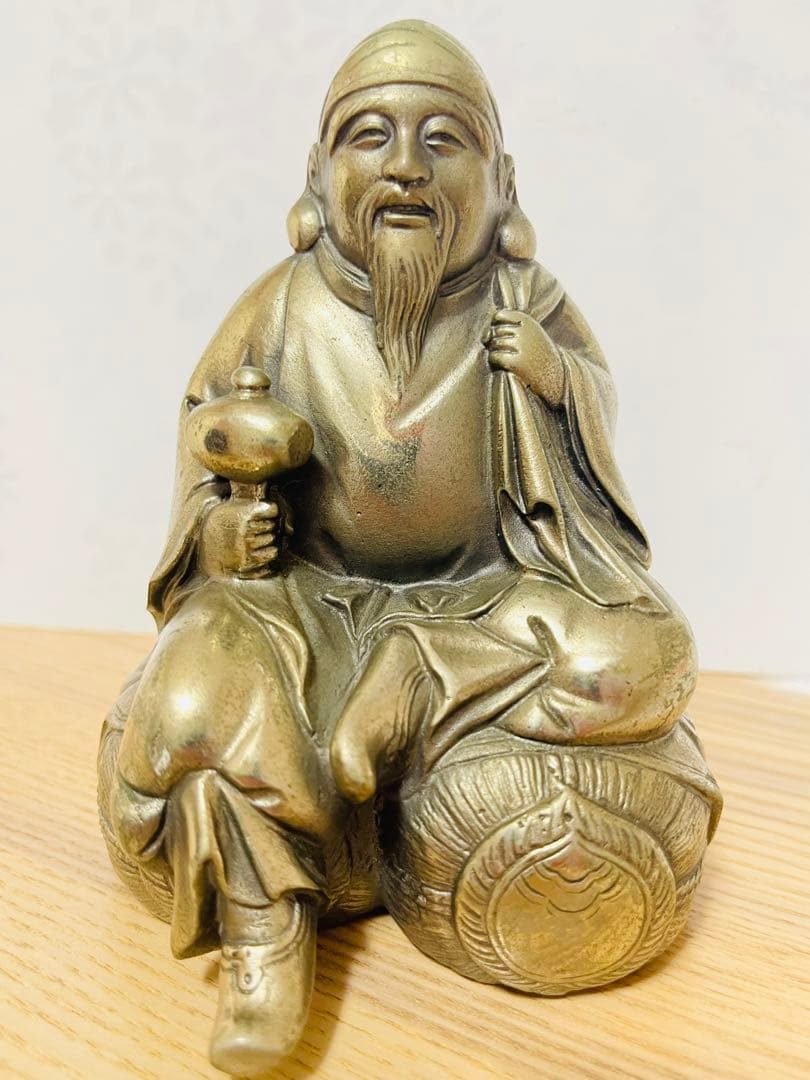 古美術 洋銀 刻印 高村光雲 恵比寿大黒天 置物