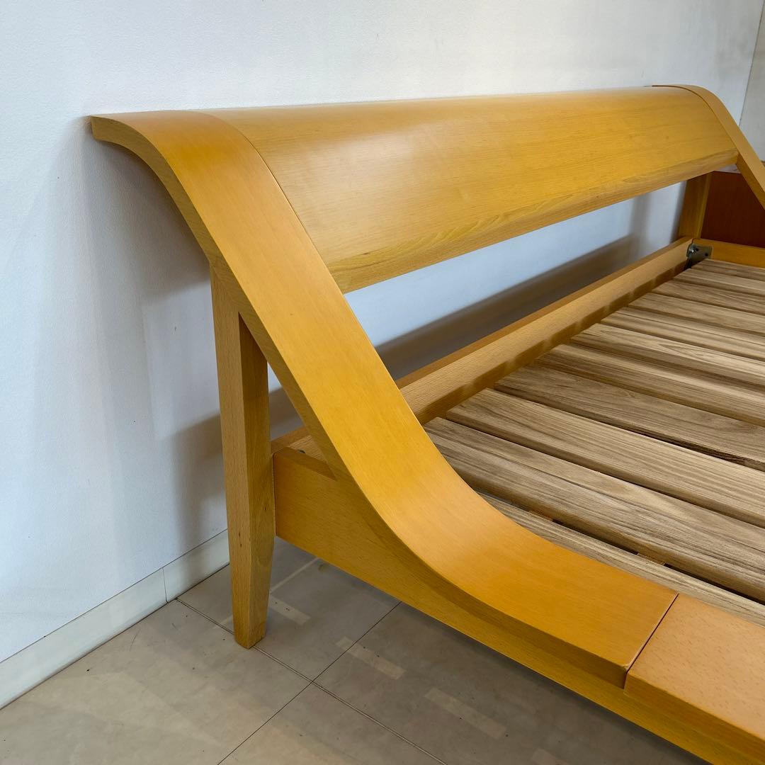 新品・アウトレット★ワイドダブル ベッドフレーム シンプル すのこ