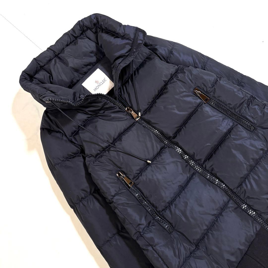 美品✨モンクレール　ヴィバーナムダウンジャケット　フリル　00　ネイビー