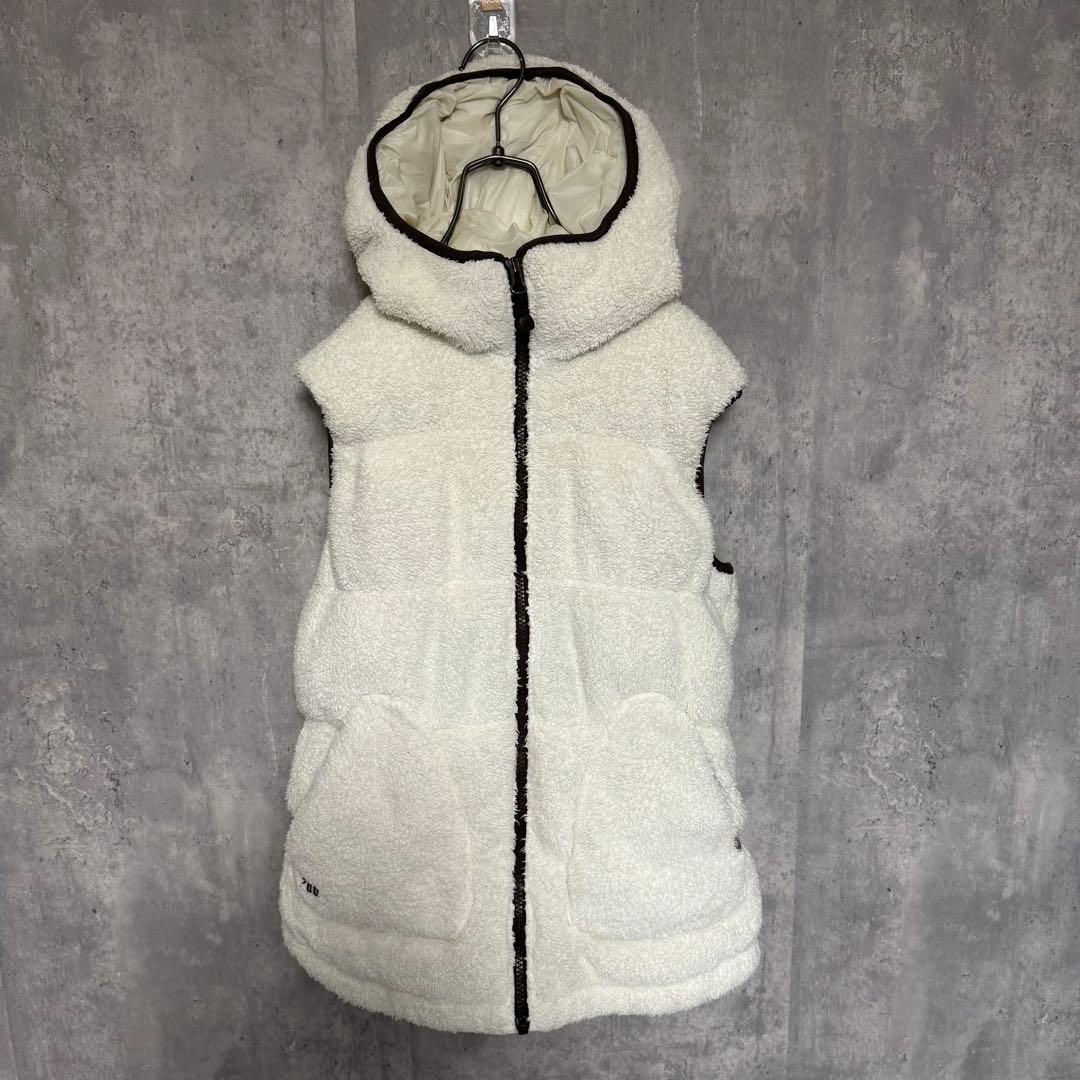 ノースフェイス ダウンベスト ボアベスト フリース レディースS ホワイト
