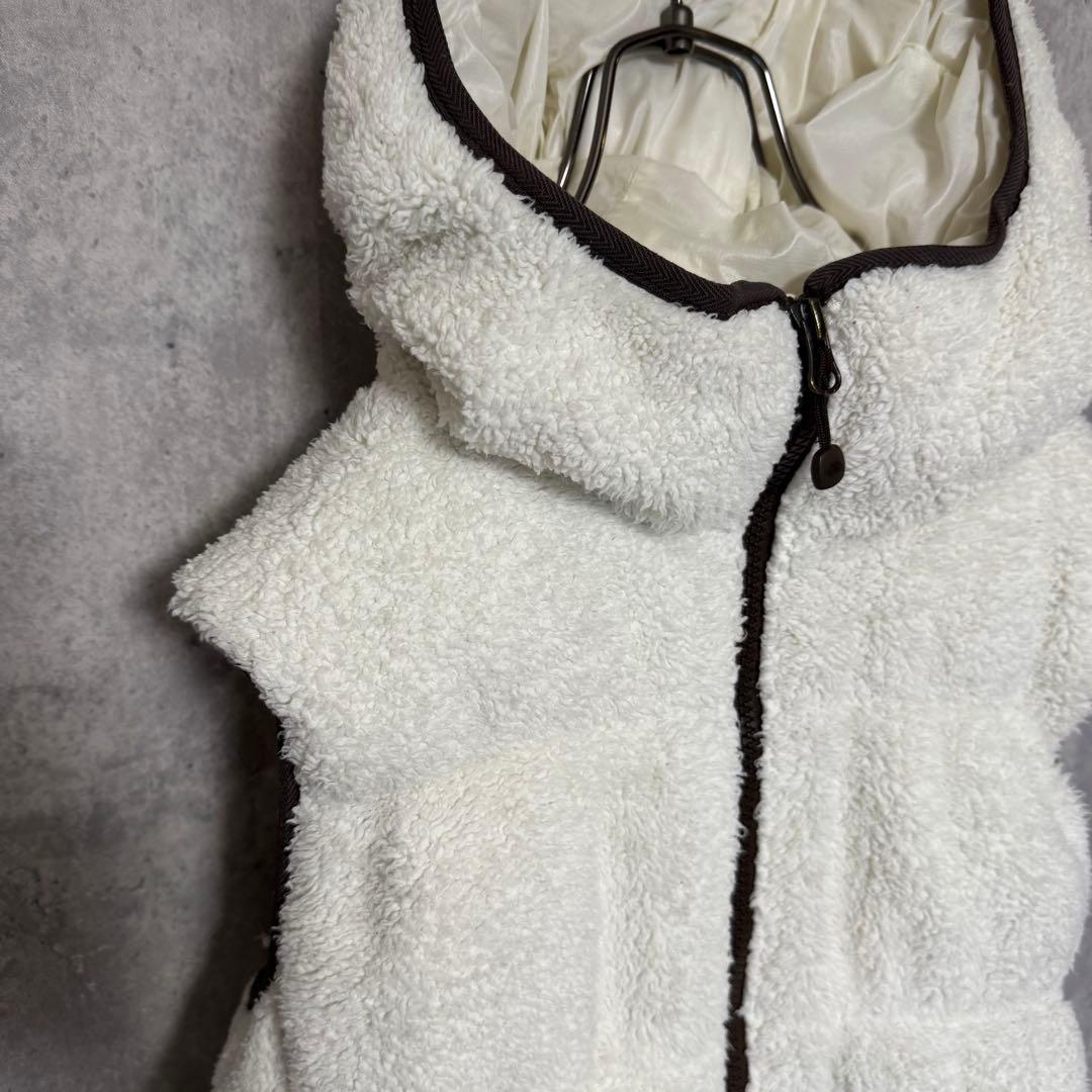 ノースフェイス ダウンベスト ボアベスト フリース レディースS ホワイト