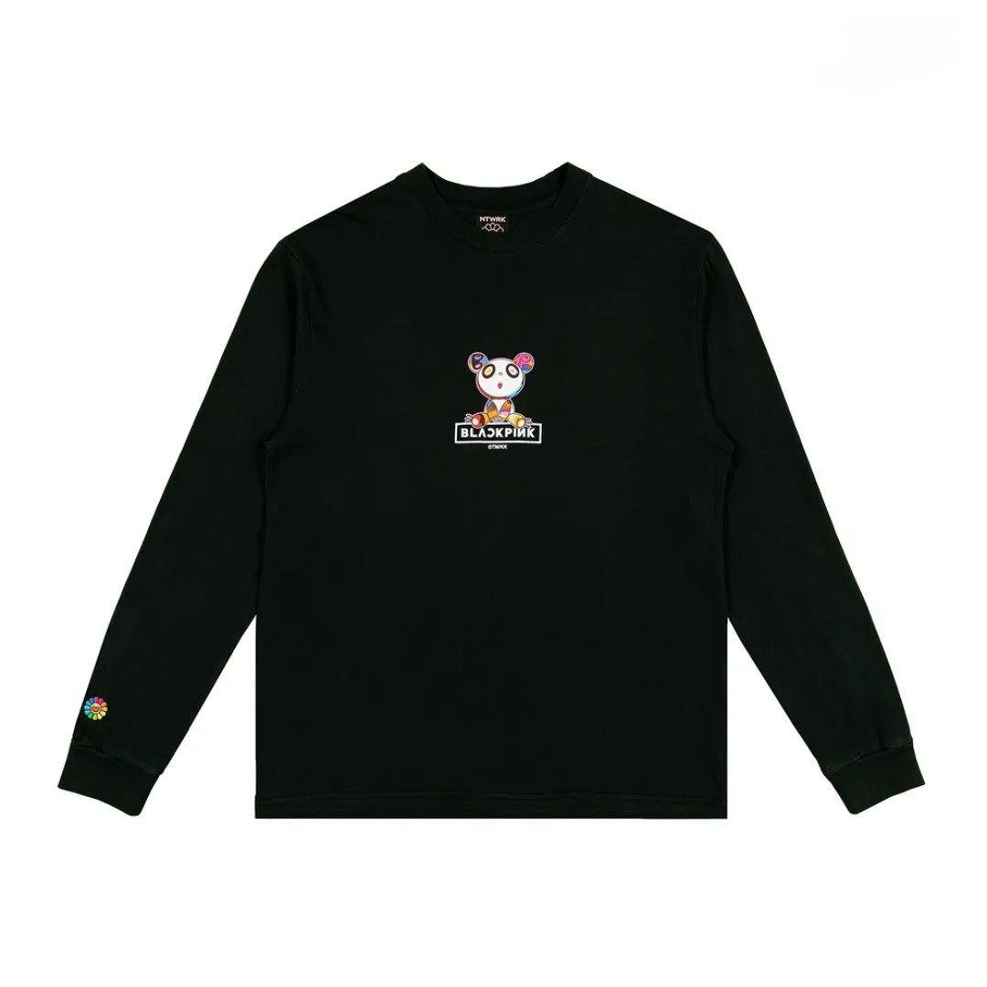 村上隆×blackpink ロングTシャツ ブラック