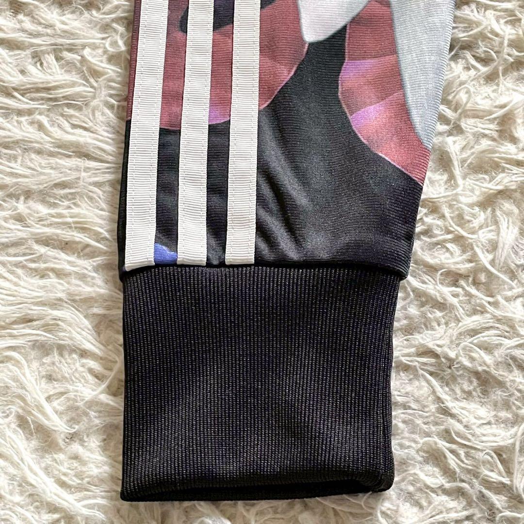 【美品】adidas トラックジャケット トレフォイルロゴ 花柄 L