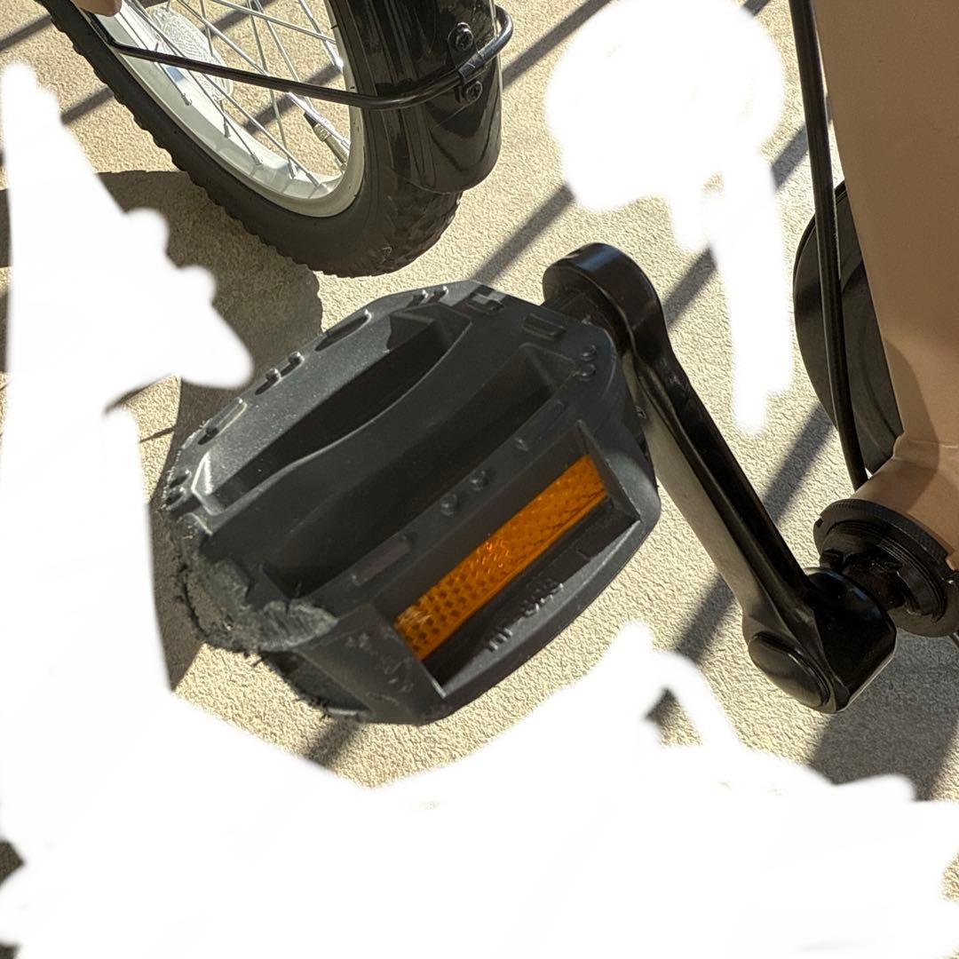 Jeep キッズ自転車 ベージュ 前面バスケット付き