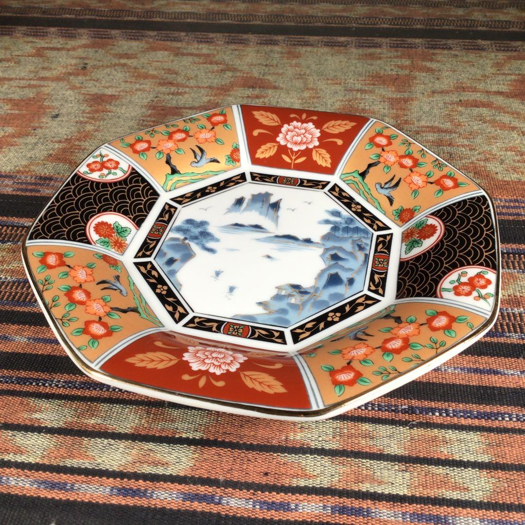 『ワクワクうー特価』　有田焼　弥生　金彩古伊万里山水　取皿　5枚