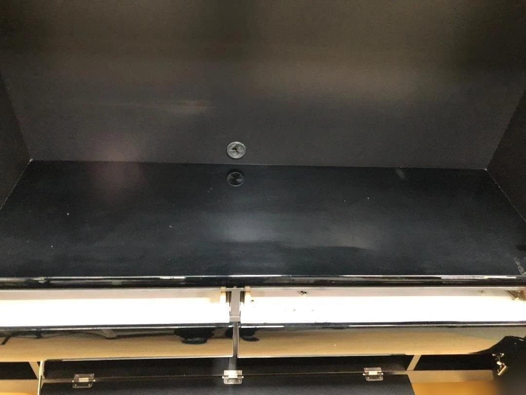 送料無料 ニトリ コーラル 壁面収納 テレビボードブラック ガラス扉251216