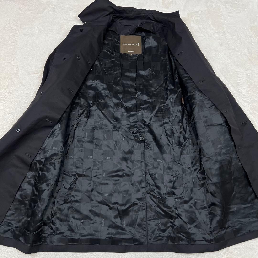 MACKINTOSH スコットランド製 チェックライナー付き 比翼トレンチコート