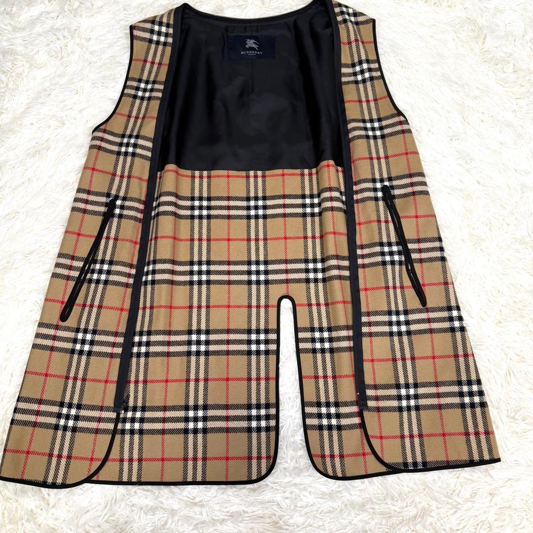 バーバリーロンドン ライナー付き ステンカラーコート ロング丈 ブラック M相当