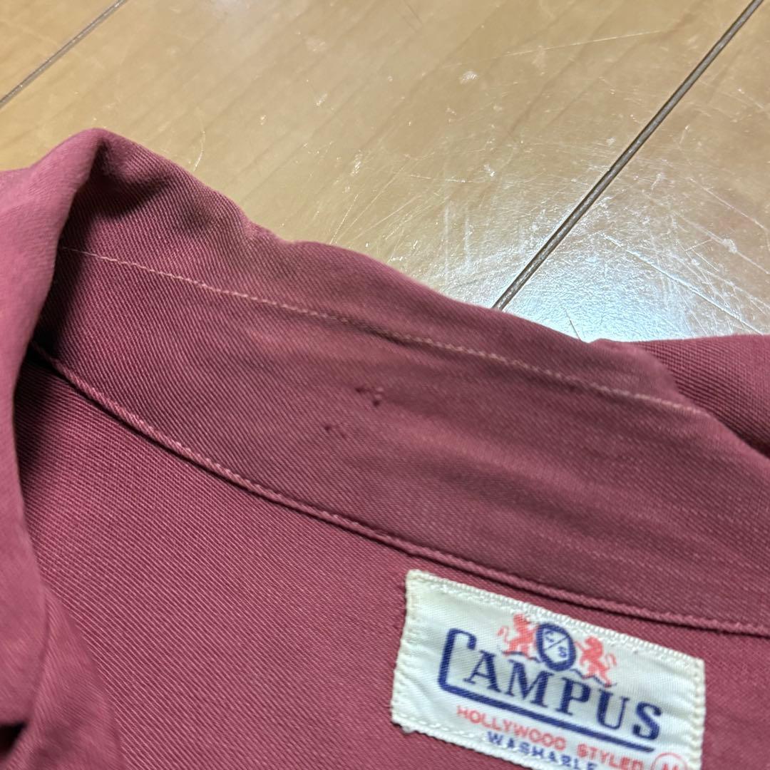 50's campus rayon shirt レーヨンシャツ